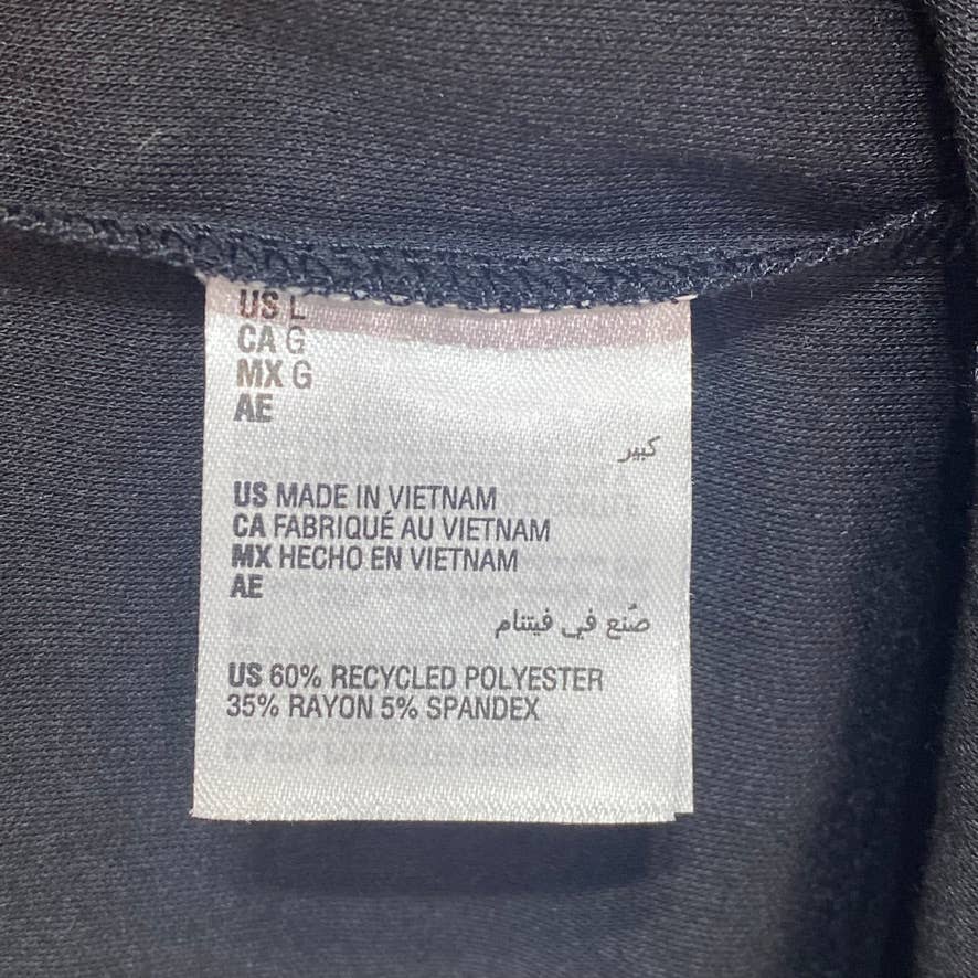 ALFANI ALFATECH Black Long-Sleeve Pocket Shirt SZ L