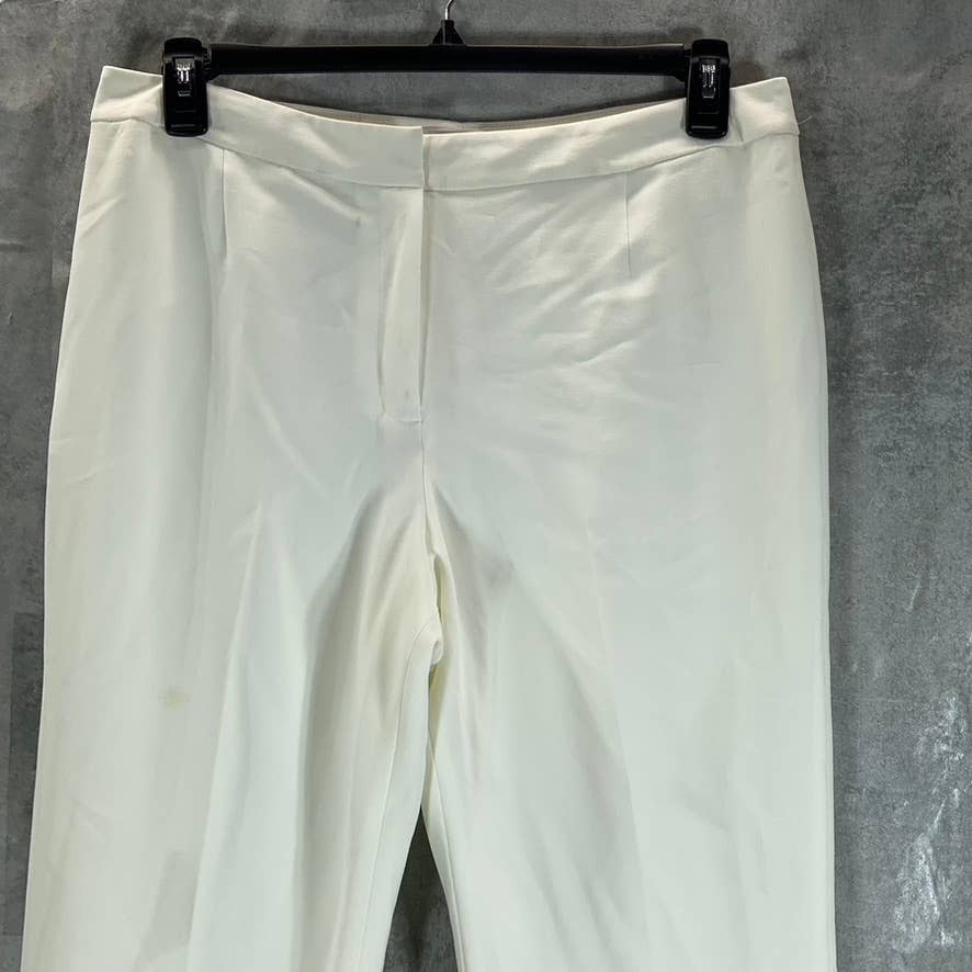 KASPER Women's Vanilla Ice Mid-Rise Straight-Leg Modern Crepe Dress Pants SZ 6