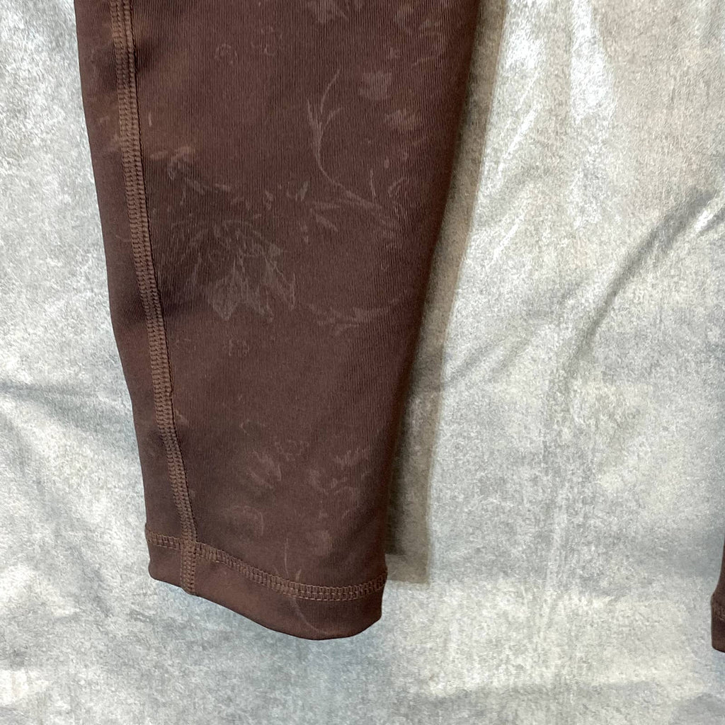 LAUNDRY By Shelli Segal Taupe Printed High-Waist Stretch Active Leggings SZ M