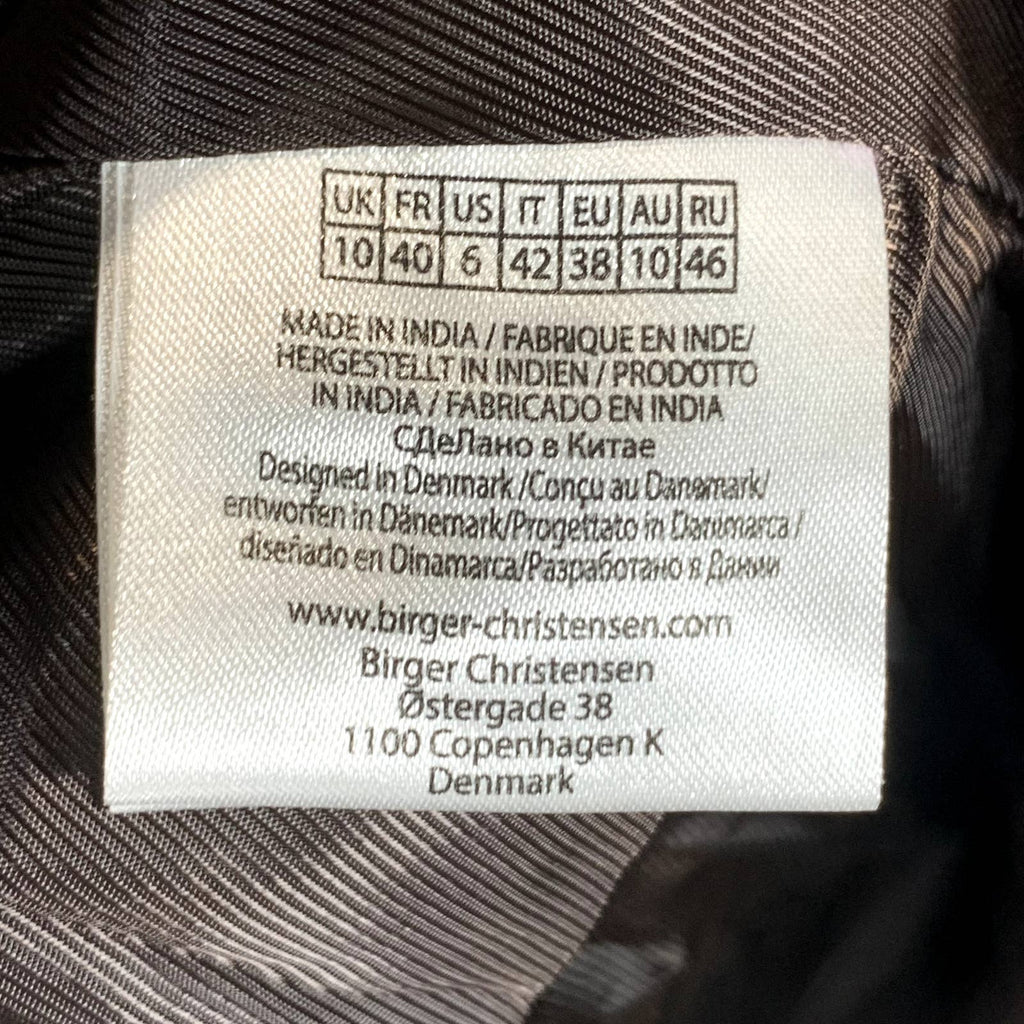 REMAIN BIRGER CHRISTENSEN Women's Mulch Leather Double-Breasted Blazer SZ US6