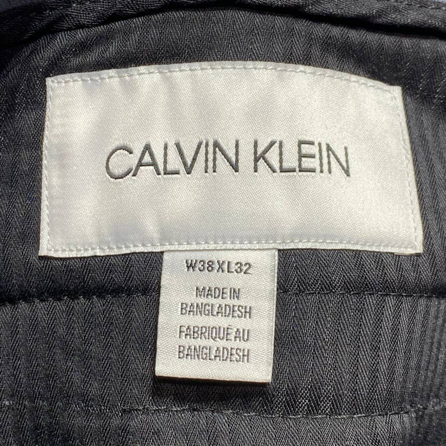 CALVIN KLEIN Dark Grey Slim-Fit Modern Chino Pants SZ 38X32