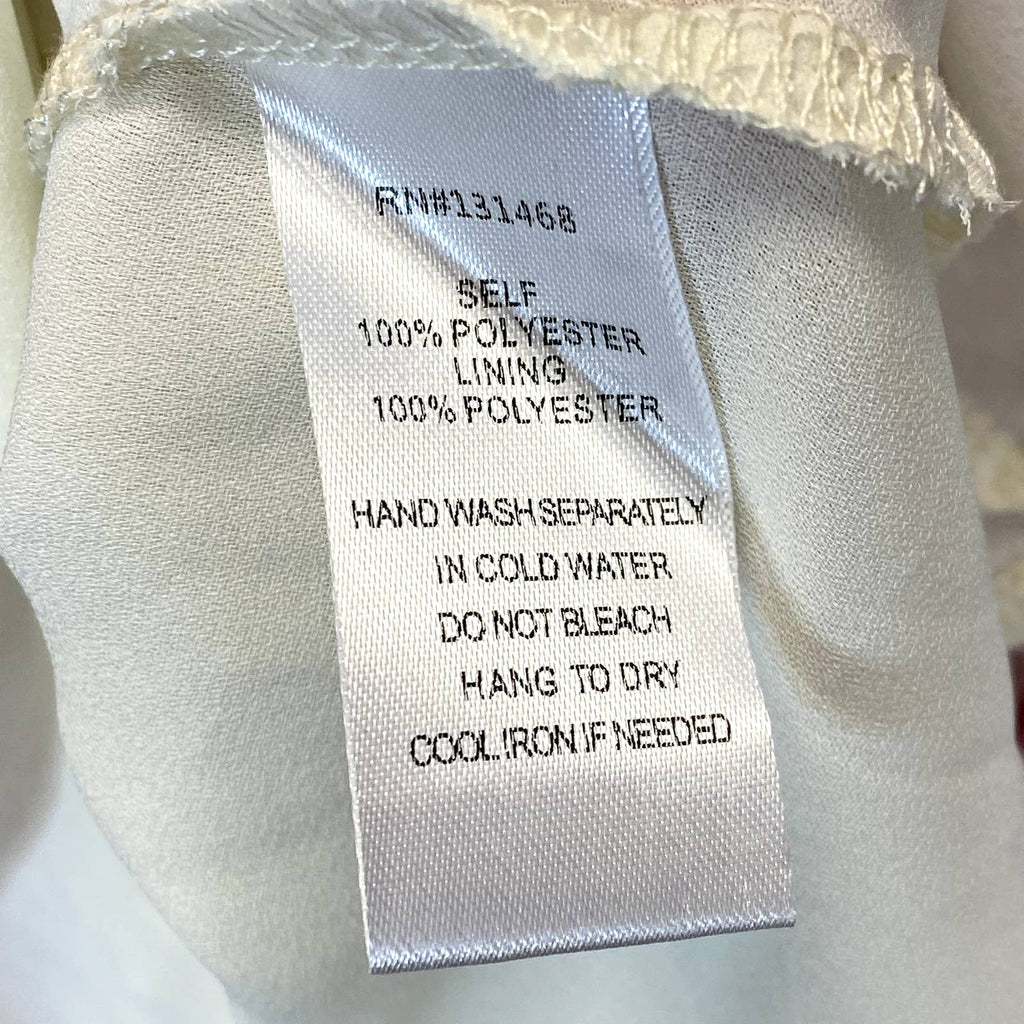 VICI COLLECTION Women's Natural Multi Floral Long Sleeve Smocked Mini Dress SZ M