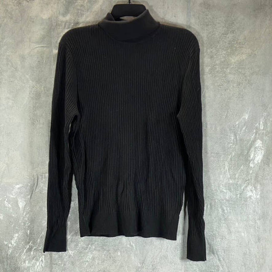 INC INTERNATIONAL CONCEPTS Men's Deep Black Ascher Rollneck Sweater SZ S