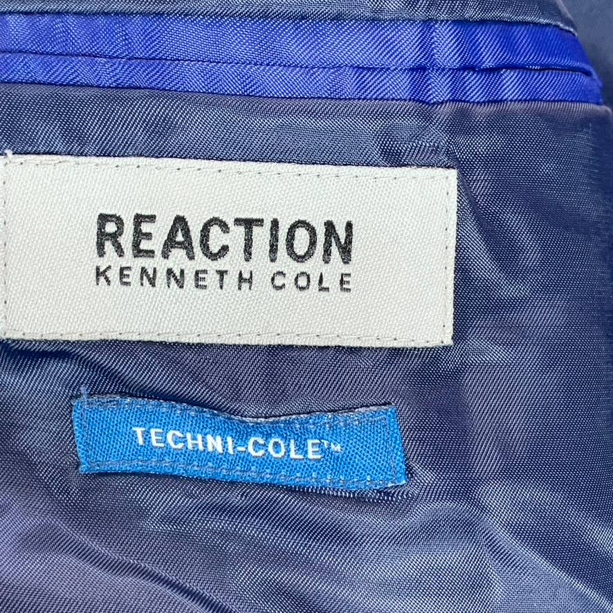 REACTION KENNETH COLE Men's Blue Techni-Cole Slim-Fit Suit Jacket SZ 36R