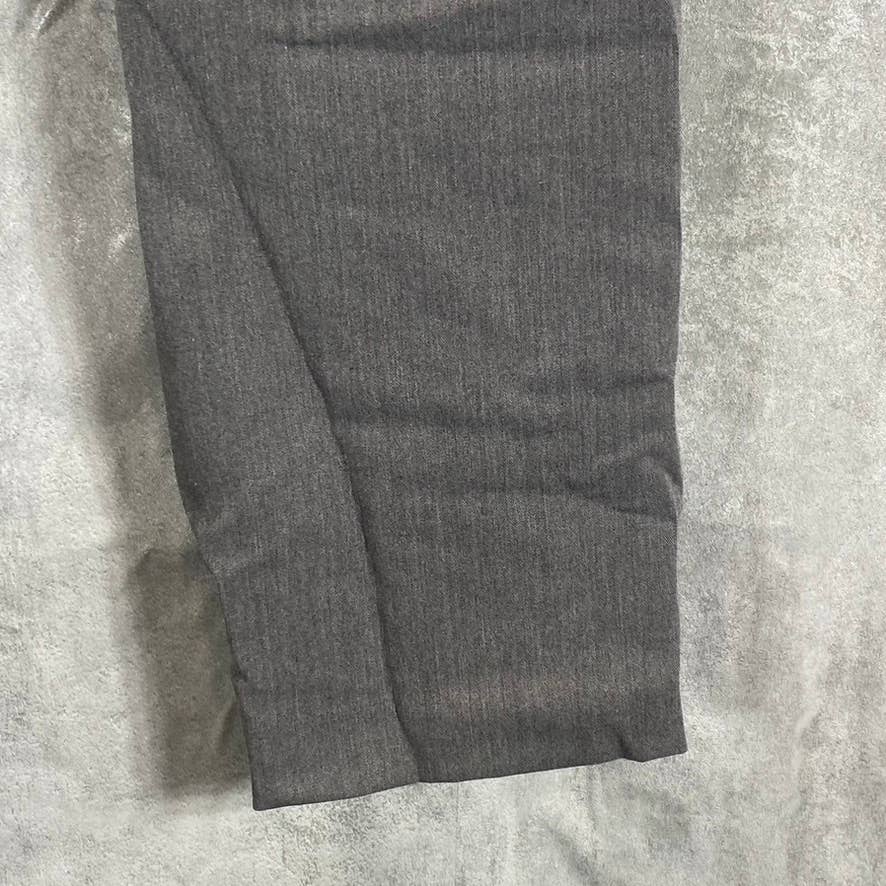 ALFANI Women's Pepper Grey Mid-Rise Modern Straight-Leg Pants SZ 6