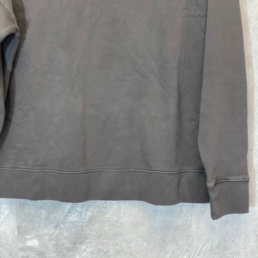 STYLE & CO Women's Washed Black Relaxed Crewneck Pullover Sweatshirt SZ XS