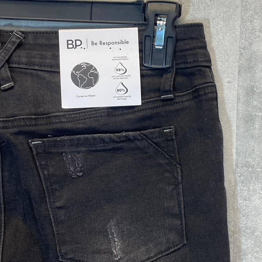BP. Women's Black Wash High-Rise Skinny Distressed Jeans SZ 28