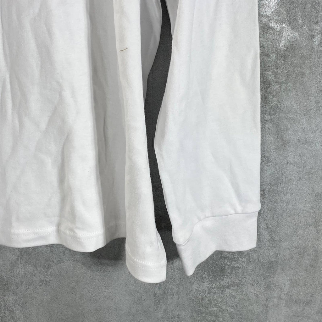 CLUB ROOM Men's White Solid Mock-Neck Long-Sleeve Pullover Shirt SZ XL