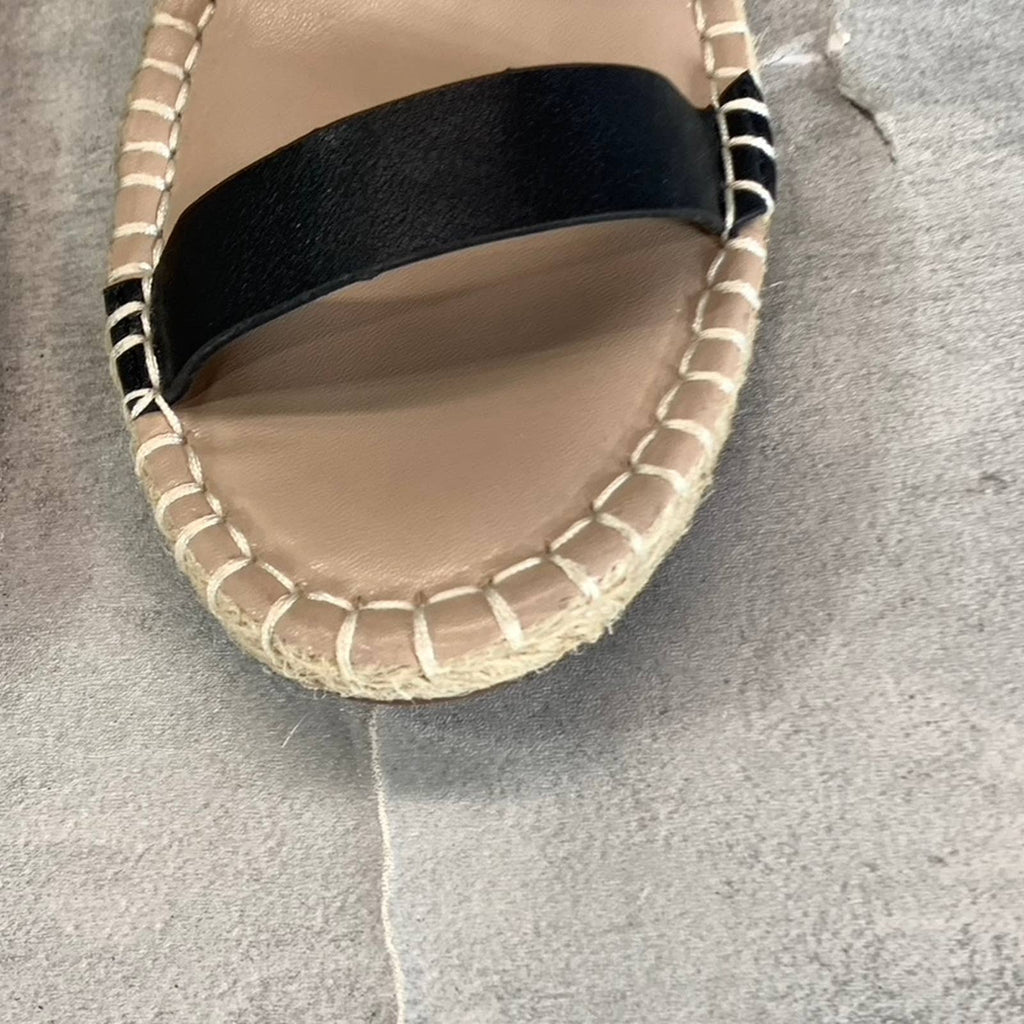 CHARLES BY CHARLES DAVID Women's Black Nola Wedge Espadrille Sandals SZ 11