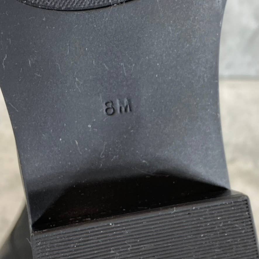 MICHAEL MICHAEL KORS Women's Black Leather Padma Strapped Block-Heel Booties SZ8