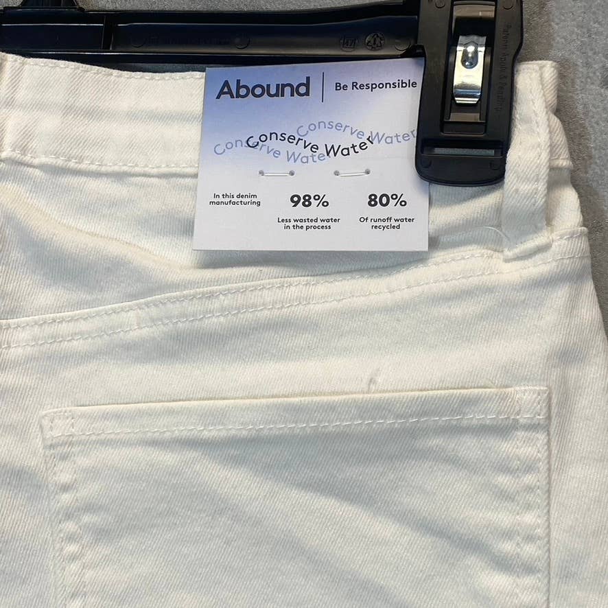 ABOUND Women's White High-Rise Skinny Denim Jeans SZ 27