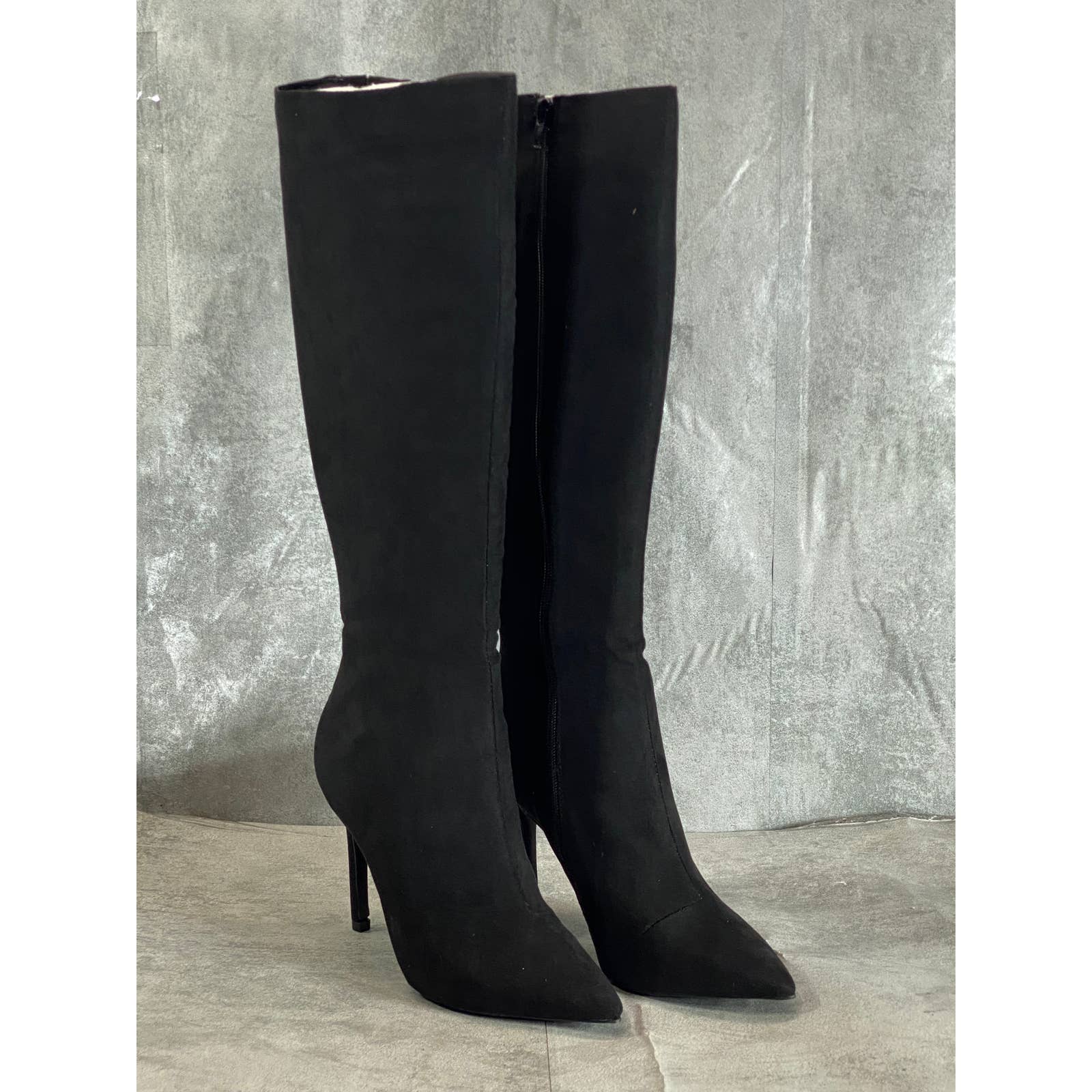 INC INTERNATIONAL CONCEPTS Women's Black Rajel Knee-High Dress Stiletto Boot SZ7