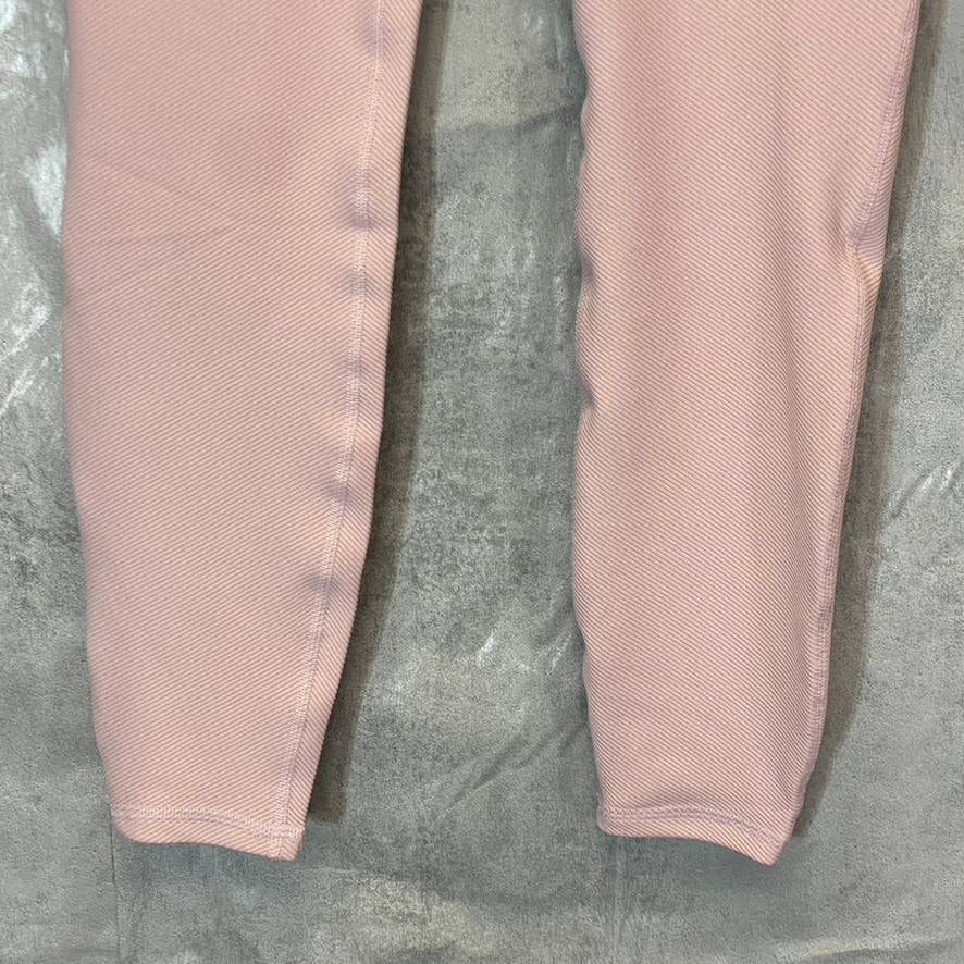 HARMONY & BALANCE Women's Lilac Ribbed High-Waist Tummy Control Pull-On Active Leggings SZ M