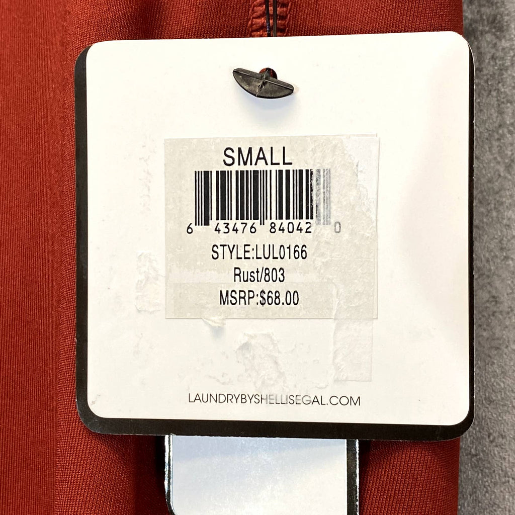 LAUNDRY By Shelli Segal Rust Textured High-Waist Stretch Pull-On Active Leggings SZ S