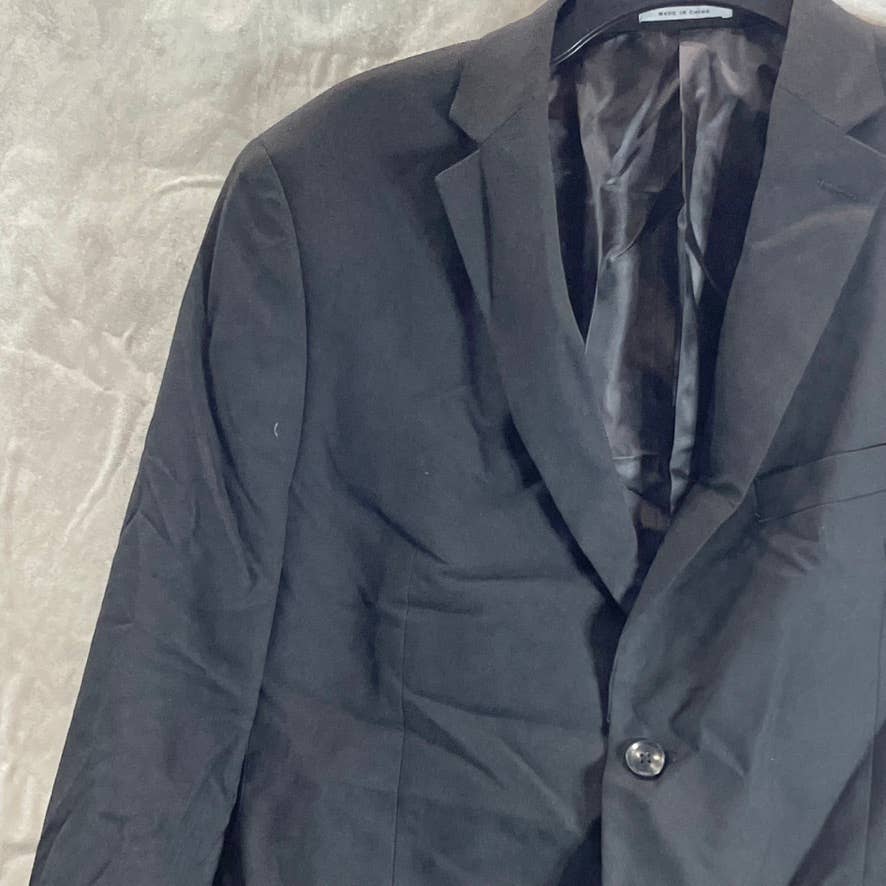 ALFANI Men's Solid Black Short Slim-Fit Two-Button Suit Jacket SZ 40S