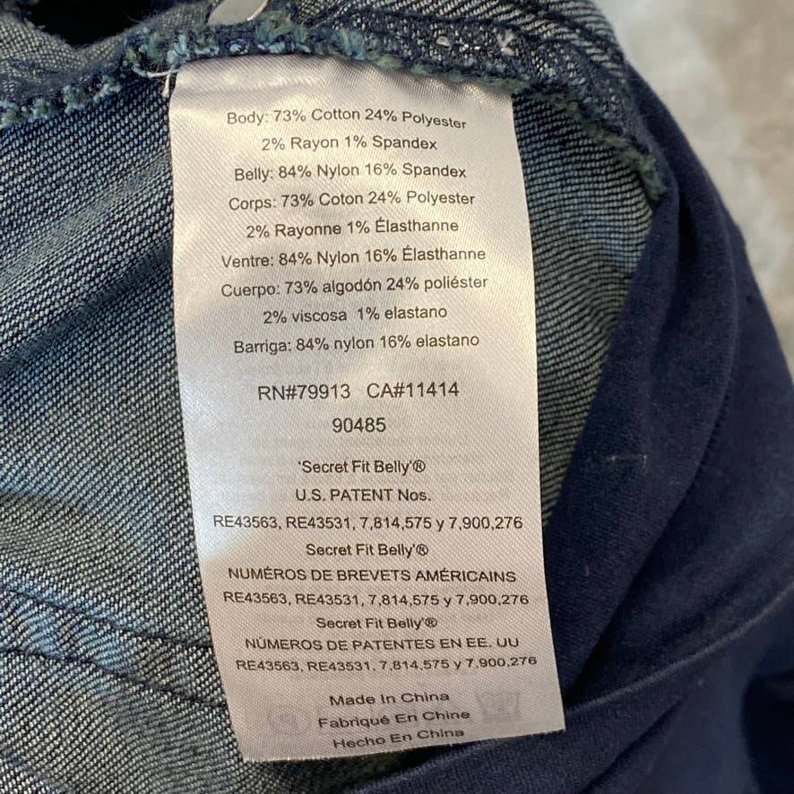 MOTHERHOOD Indigo Blue Secret Fit Belly Stretch Ankle Maternity Jeggings SZ XL