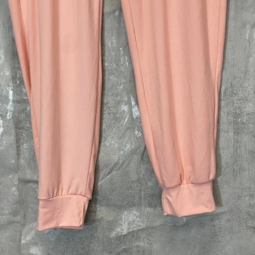 COZY ROZY Women's Mauve Elastic Waist Lightweight Pull-On Pajama Jogger Pants SZ M