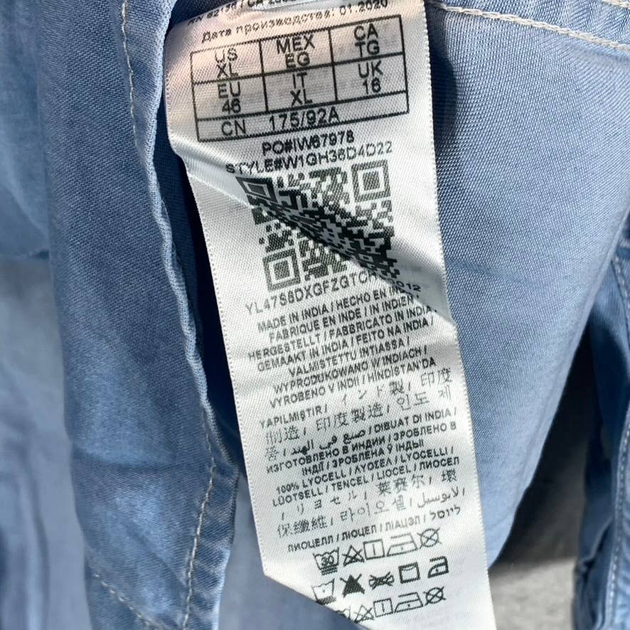 GUESS Women's Othonna Pauleta Button-Front Long-Sleeve Top SZ XL