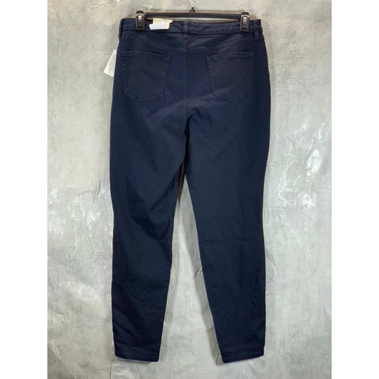 STYLE & CO Women's Navy Curvy-Fit Long Length Mid-Rise Tummy Control Jeans SZ16L