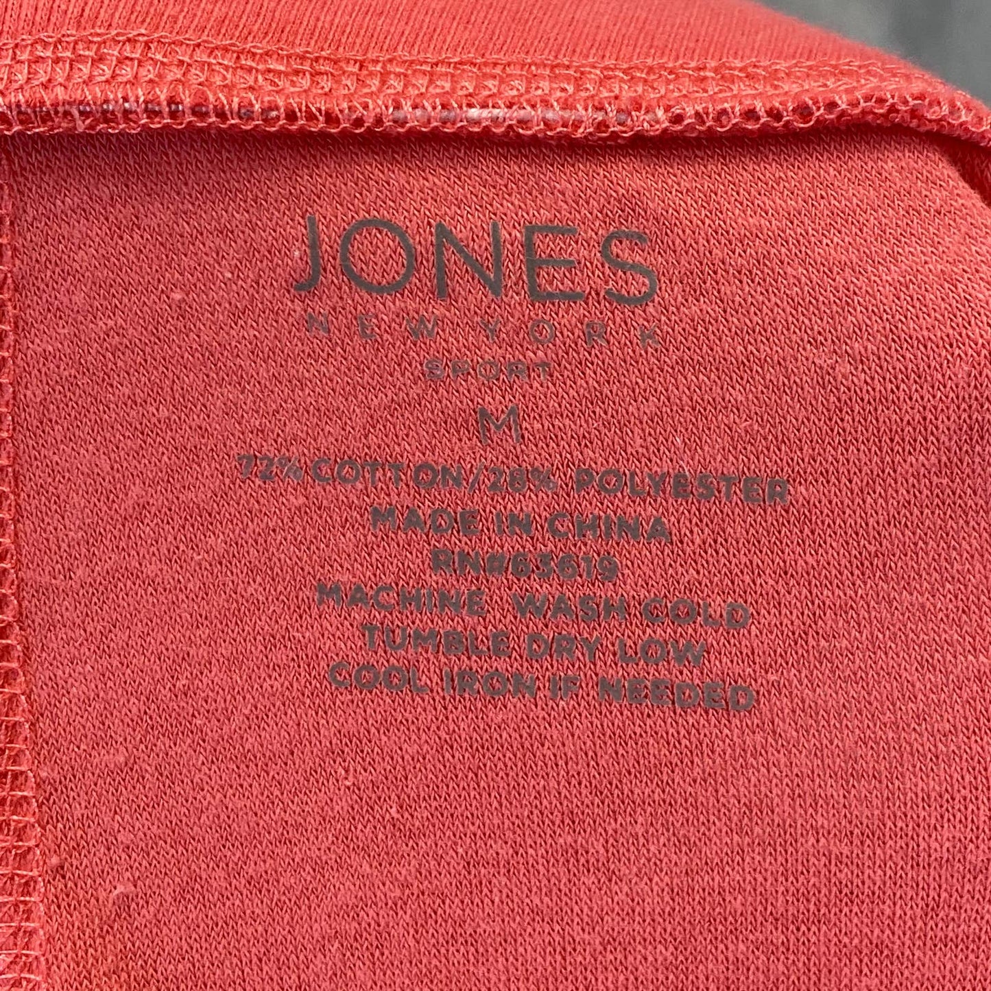 JONES NEW YORK Women's Fresh Coral Textured Drawstring Wide-Leg Pull-On Pants SZ M