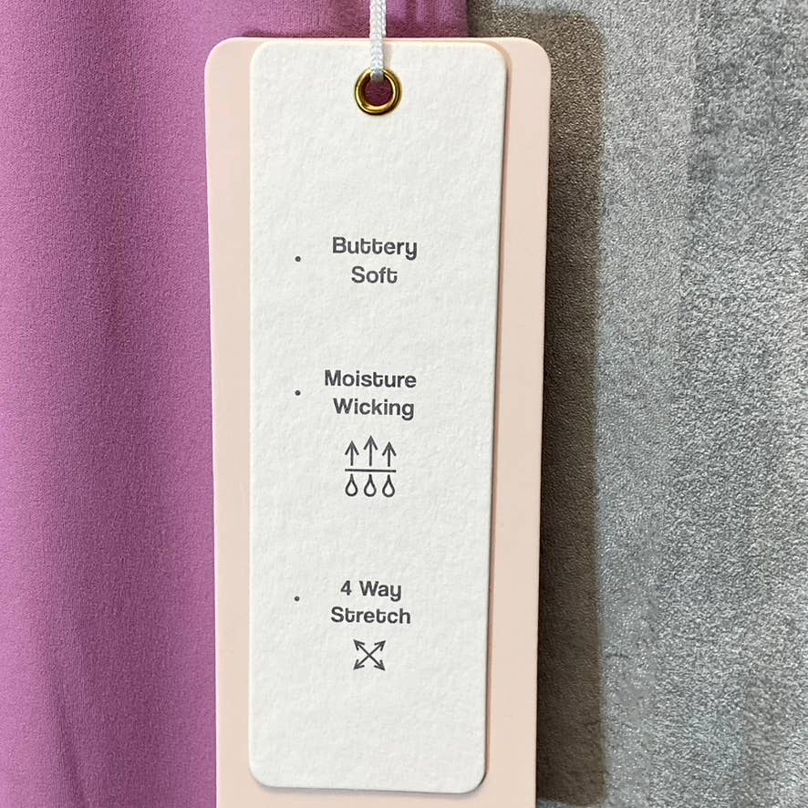 LOVE TREE Women's Pink 4-Way Stretch Wide Waistband Pull-On Leggings SZ L