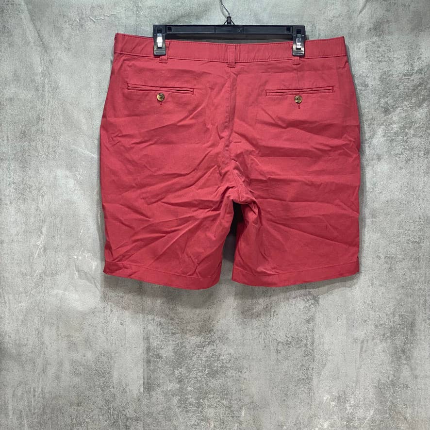 CLUB ROOM Red Regular-Fit 4-Way Stretch Shorts SZ 34