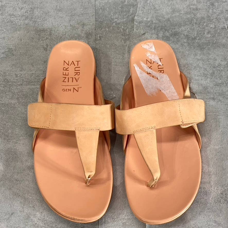 NATURALIZER Women's Peach GenN-Twirl Slip-On Thong Sandals SZ 8