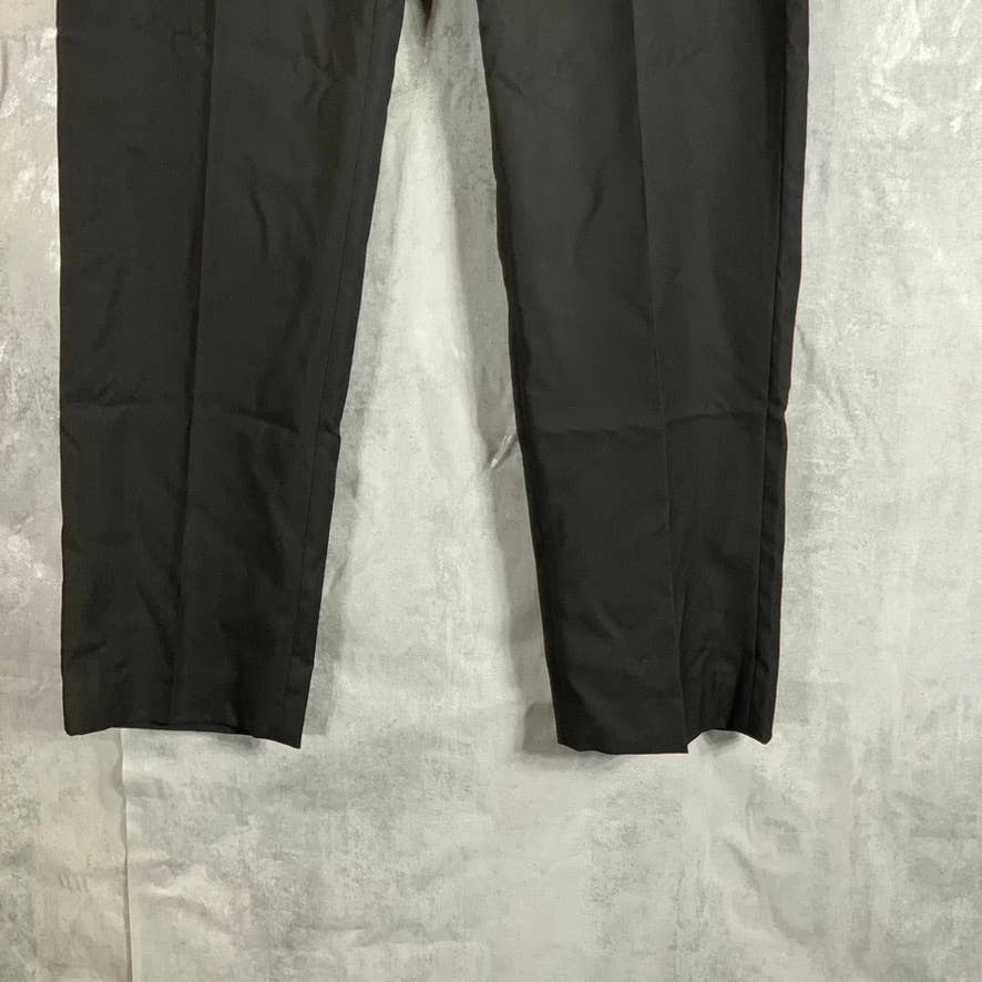 IZOD Men's Solid Black Regular Classic-Fit Suit Pants SZ 34X30
