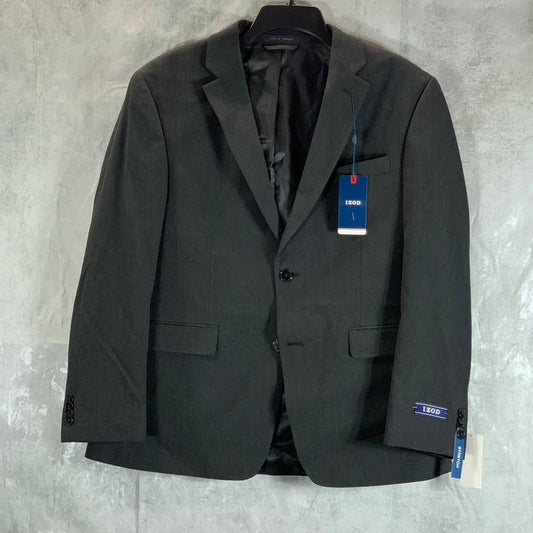 IZOD Men's Solid Black Short Classic-Fit Two-Button Suit Jacket SZ 42S
