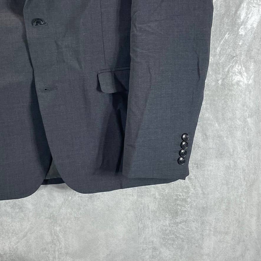 BAR III Men's Charcoal Two-Button Slim-Fit Wool Suit Jacket SZ 42R