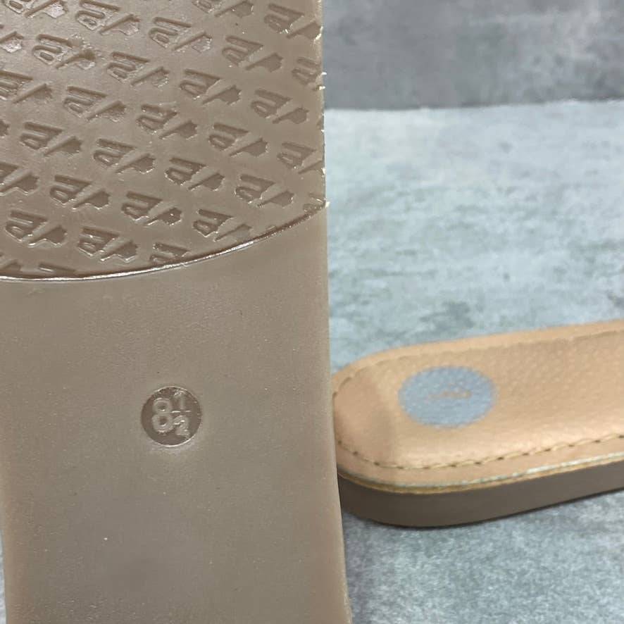 JOURNEE SIGNATURE Tan Walker Slip-On Sandals SZ 8.5