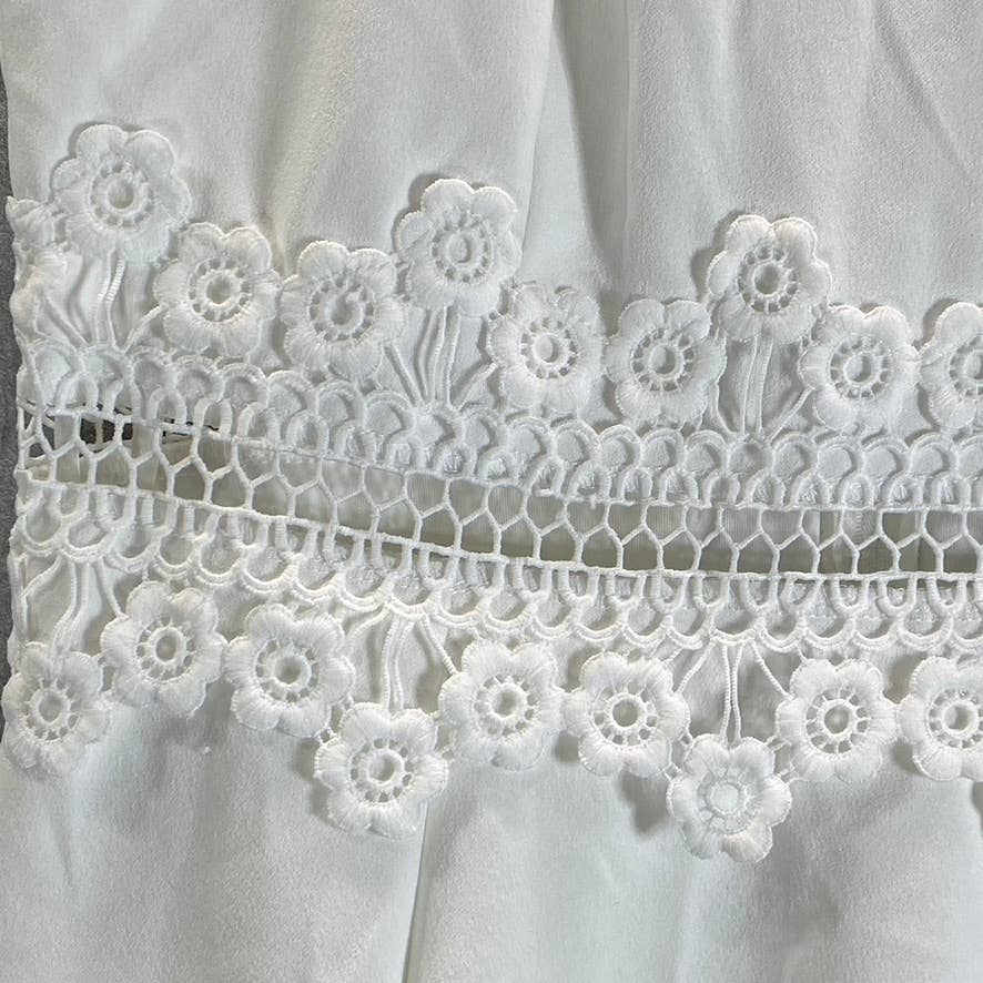 B. DARLIN Juniors' Day White Waist High-Neck Spaghetti Strap Dress SZ 13/14