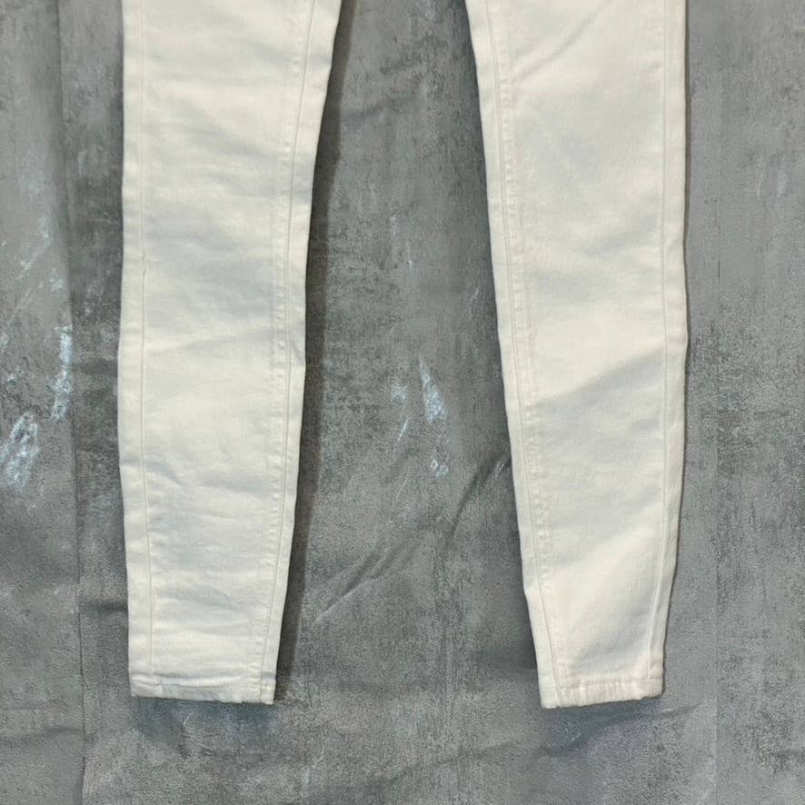 ABOUND Women's White High-Rise Skinny Denim Jeans SZ 25