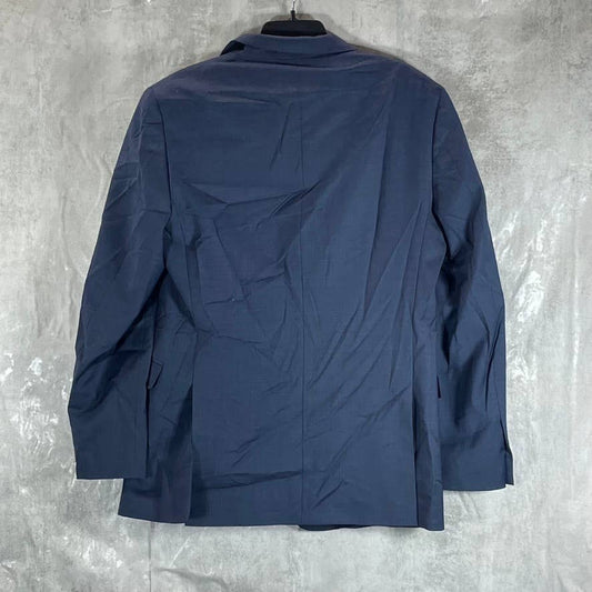 TOMMY HILFIGER Men's Blue Long Modern-Fit Th-Flex Stretch Suit Jacket SZ 40L