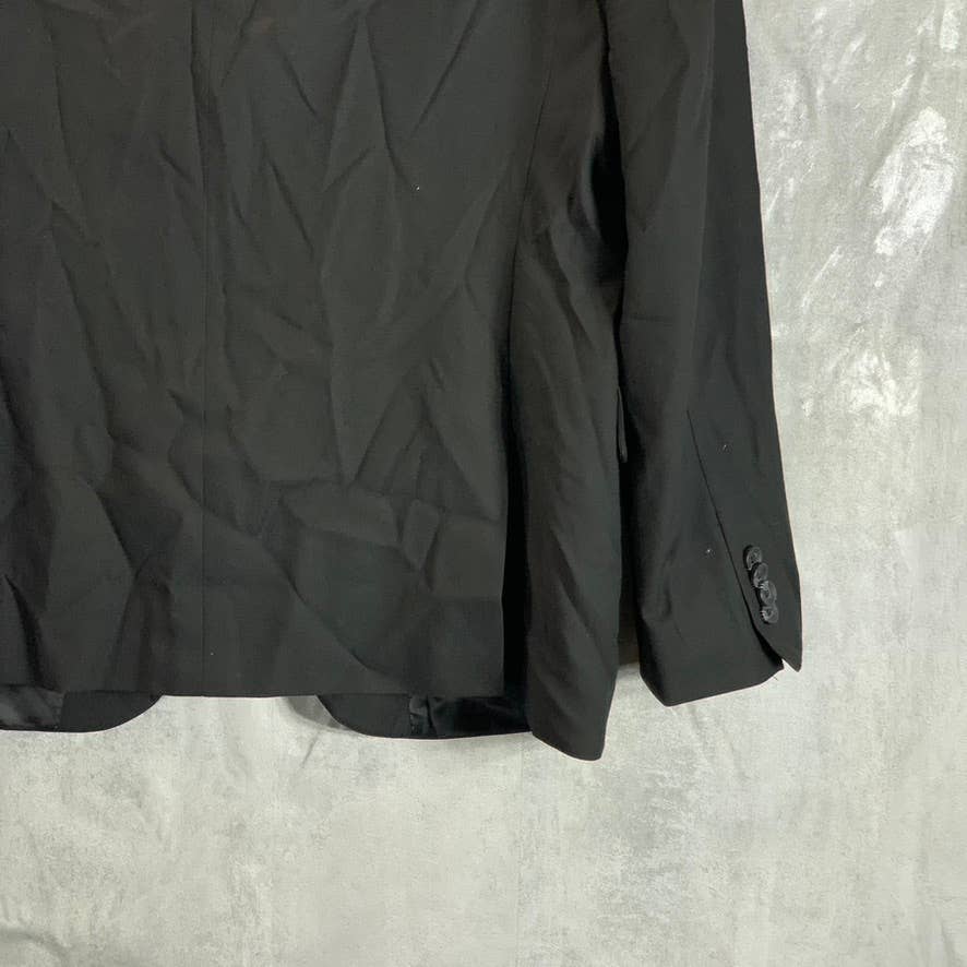 REACTION KENNETH COLE Men's Solid Black Techni-Cole Slim-Fit Suit Jacket SZ 42R