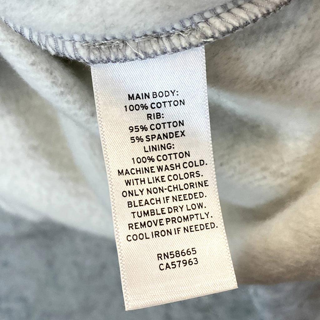 BP. Women's Grey Heather Inspired Cutoff Graphic Pullover Hoodie SZ L