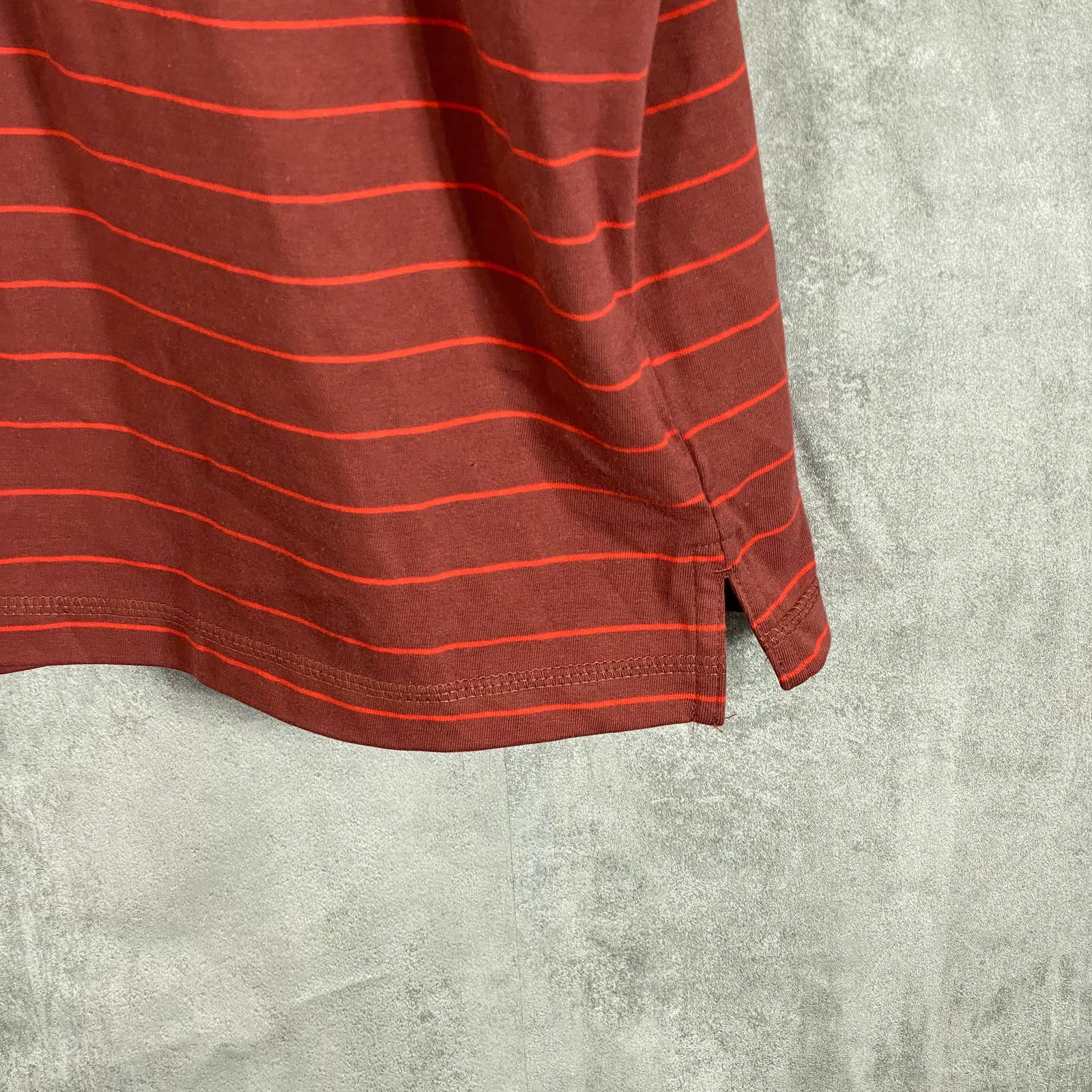 CALVIN KLEIN Men's Apple Butter Regular-Fit Smooth Cotton Stripe Polo SZ 2XL