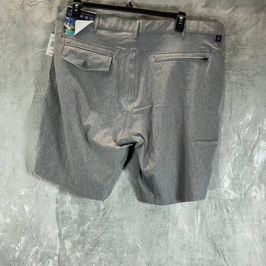 MOUNTAIN AND ISLES Men's Charcoal All Day Hybrid Performance Stretch Shorts SZ40