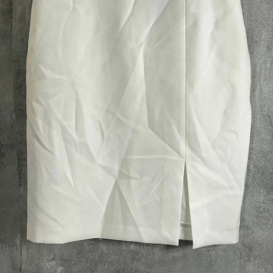 BCBGMAXAZRIA Women's 3D Floral Embroidered Mesh Puff-Sleeve Bodycon Mini Dress