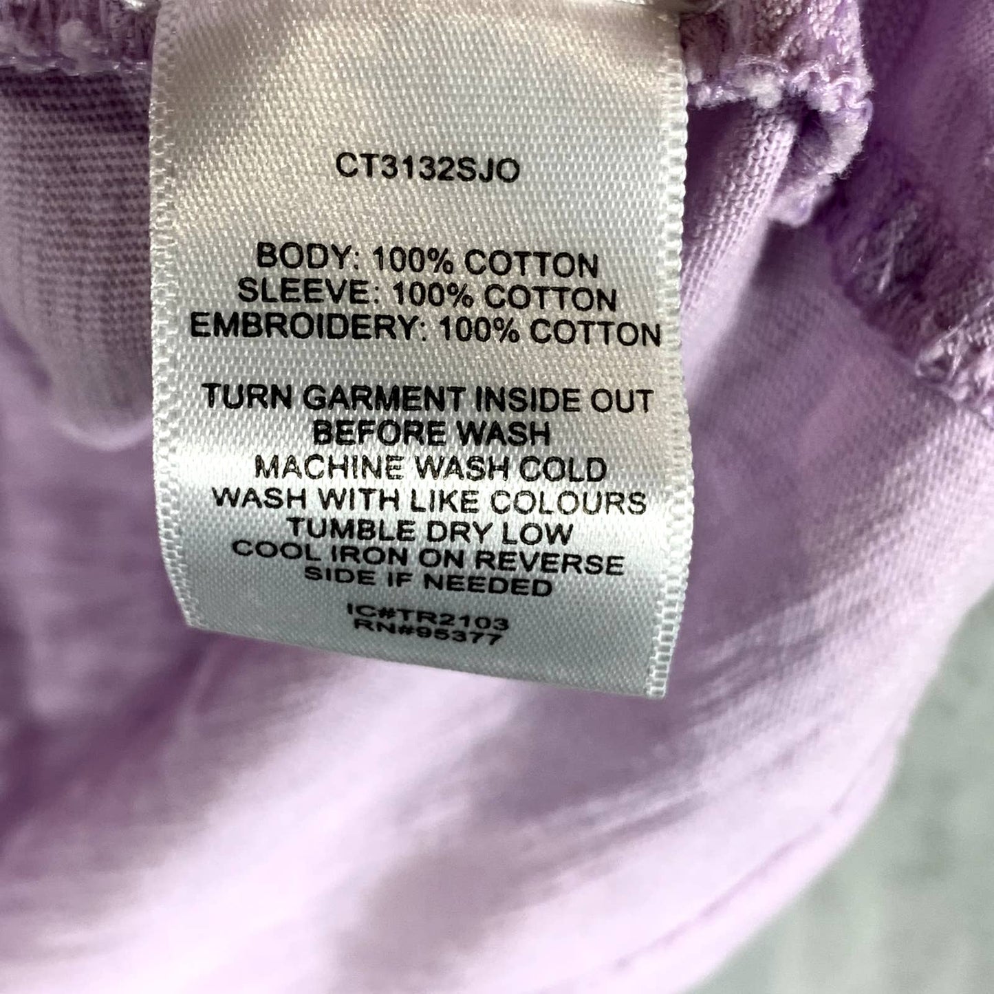 SANCTUARY Women's Lavender Cotton Not So Basic Crewneck Eyelet Puff-Sleeve Top