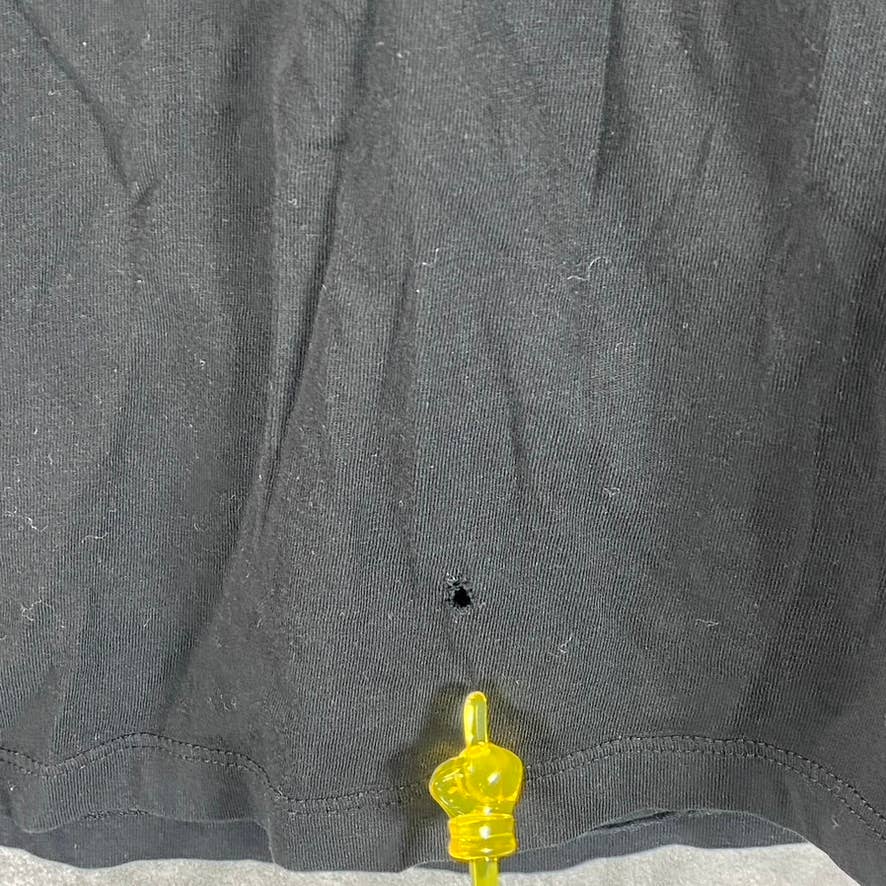 HUGO HUGO BOSS Men's Black Regular-Fit Crewneck Reverse Logo T-Shirt SZ L