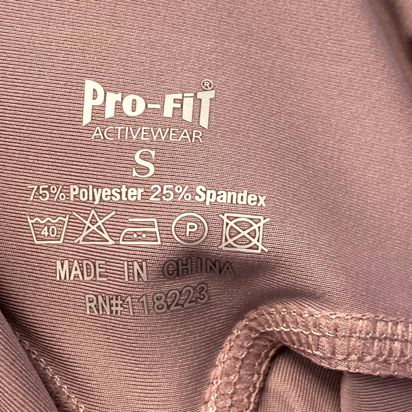 PRO-FIT Activewear Light Purple Ruched Breathable High-Waist Pull-On Leggings SZ S