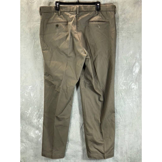 DOCKERS Men's Brown Signature Khaki Classic-Fit Straight Leg Stretch Pants SZ 40