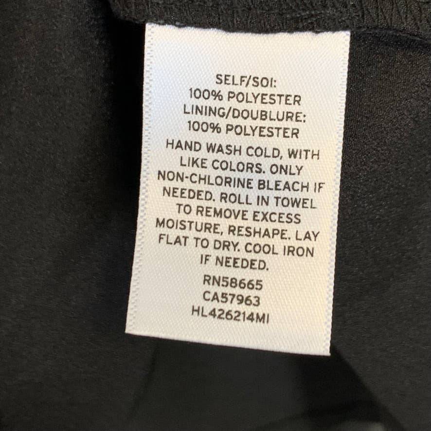 CHELSEA28 Black Gold Geo Dot Sheer Long Sleeve Wrap Top SZ S