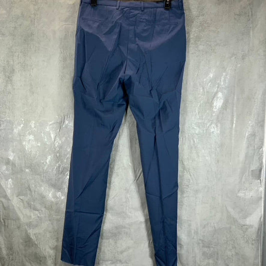 HUGO BOSS Men's Light Blue Virgin Wool Regular-Fit Trousers SZ 42L