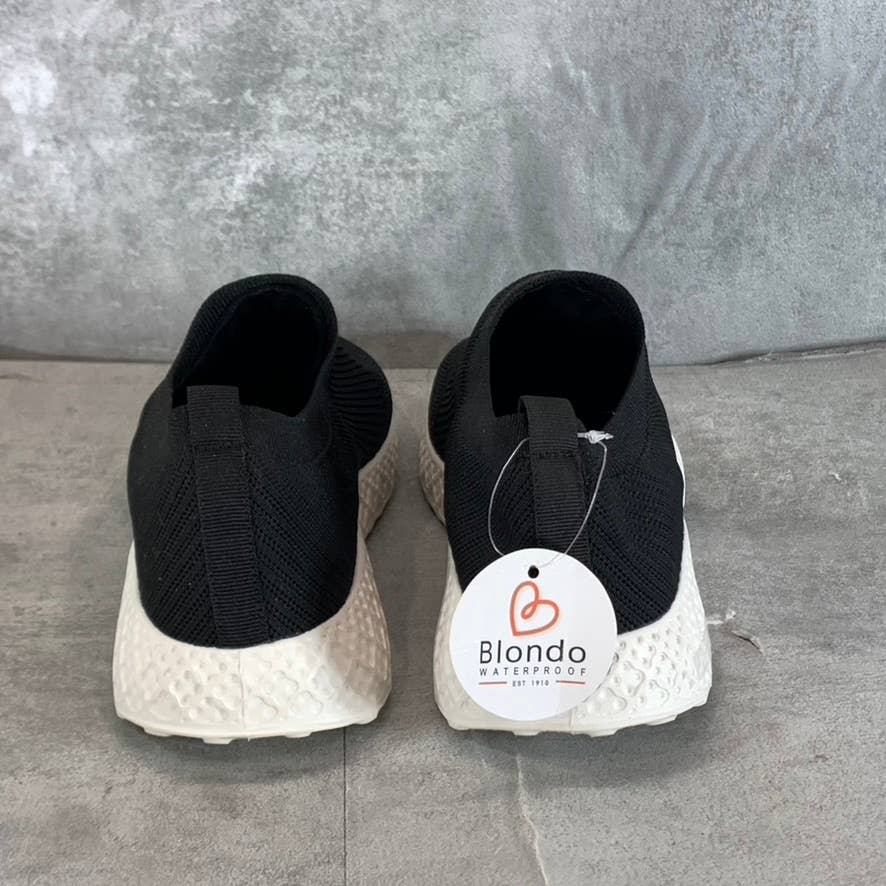 BLONDO Women's Black Knit Sarah Waterproof Slip-On Wedge Sneakers SZ 8