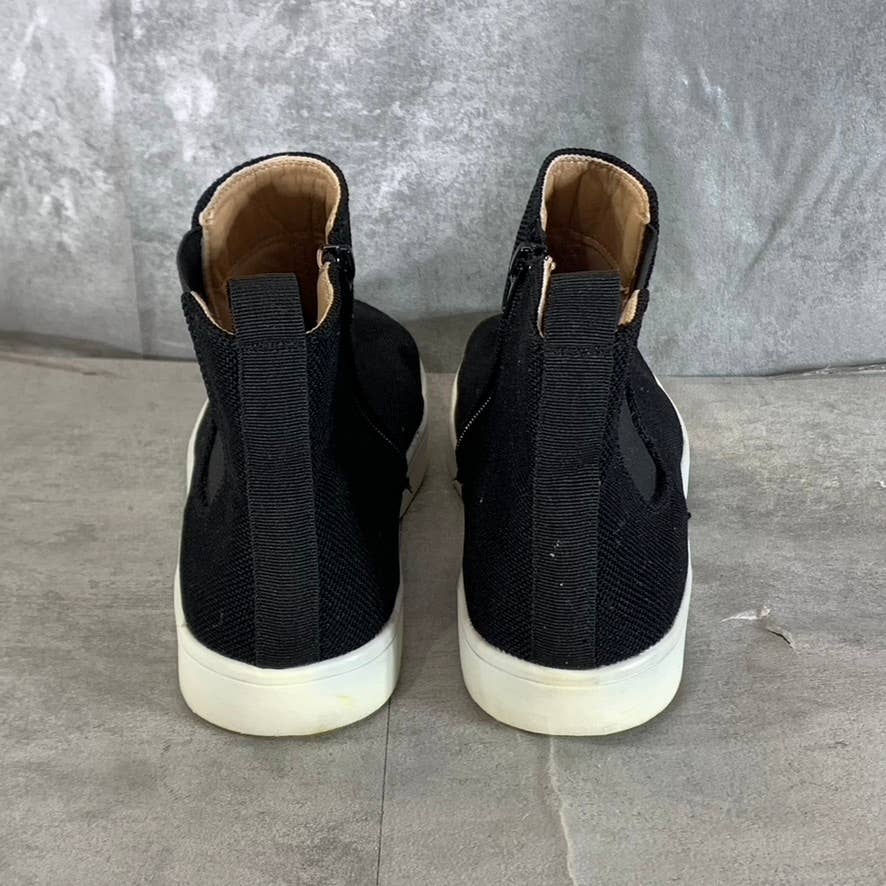 JOURNEE COLLECTION Women's Black Mesh Kolbee Round-Toe Boot Sneakers SZ 9.5