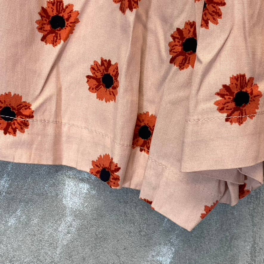 ABOUND Women's Pink Daisy Dots Easy Flowy Lightweight Elastic Waist Pull-On Shorts SZ XXS