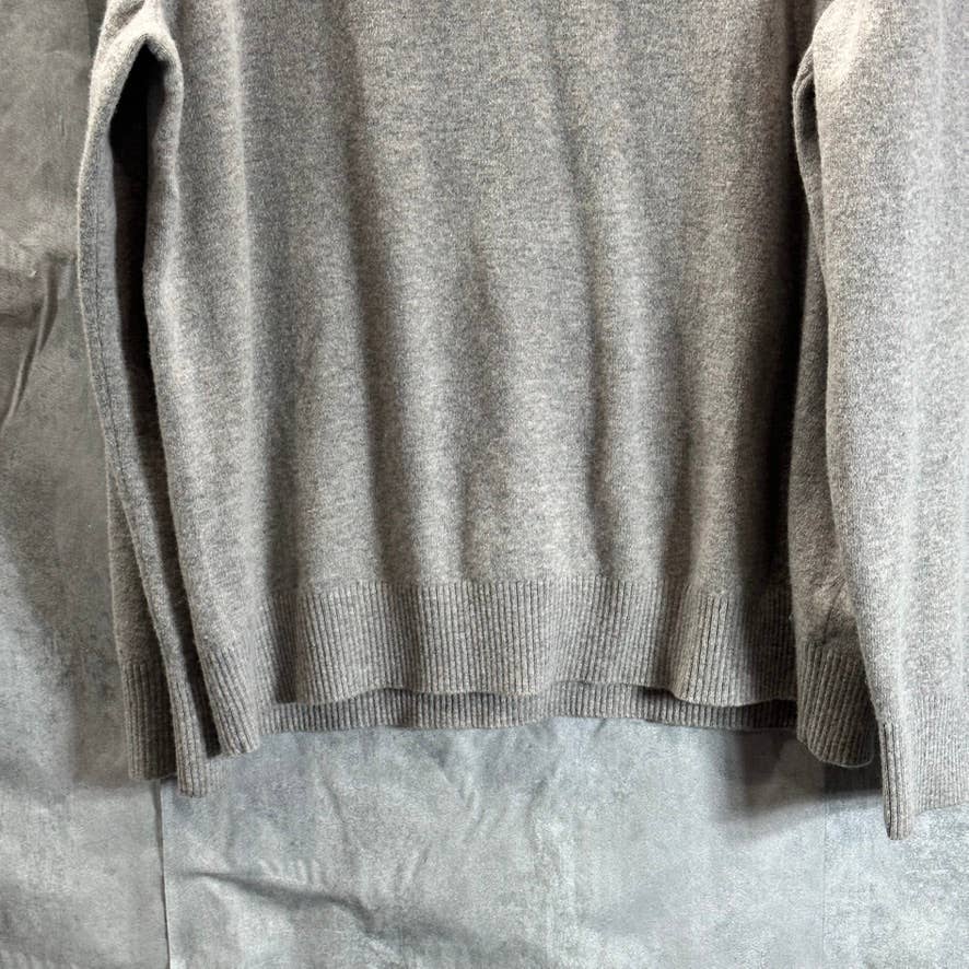 CALVIN KLEIN Men's Grey Merino Wool Regular-Fit Crewneck Pullover Sweater SZ XL