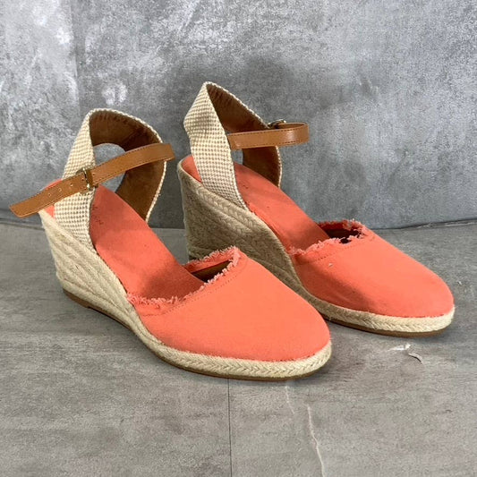 CASLON Women's Coral Saggitario Ankle-Strap Wedge Espadrille Sandals SZ 8